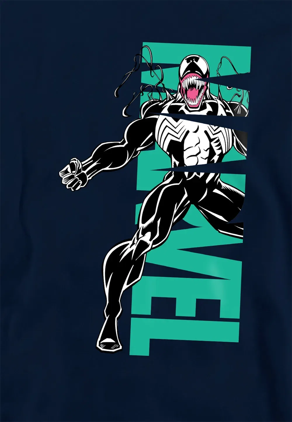 Детская худи Venom Marvel, темно-синий — фото 2