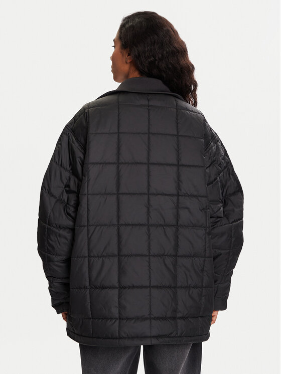 Демисезонная куртка oversize Essentials JX8825 Adidas, черный — фото 3