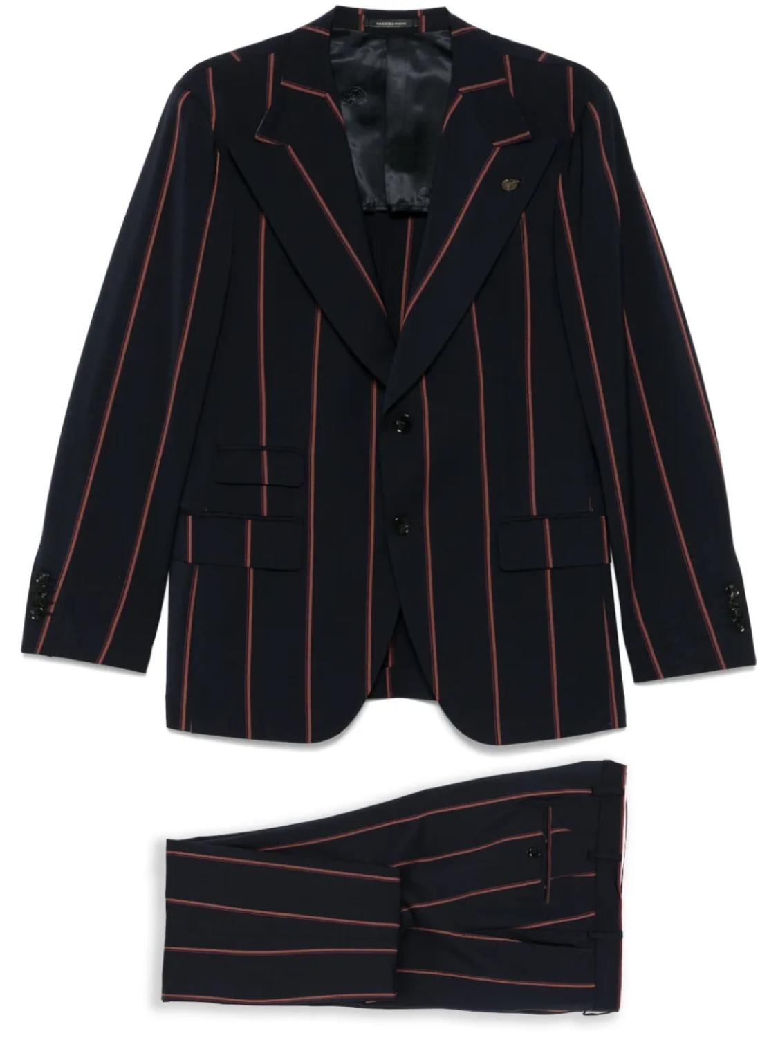 

Полосатый костюм Gabriele Pasini, синий