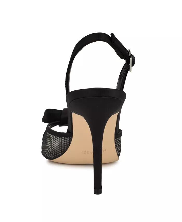 Женские босоножки Gergia Stiletto Heel Open Toe Dress Sandals Nine West, черный — фото 3