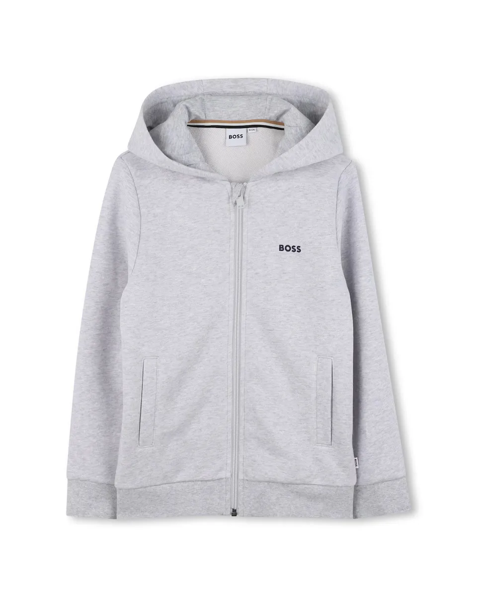 

Детская толстовка с длинным рукавом BOSS Kidswear, светло-серый