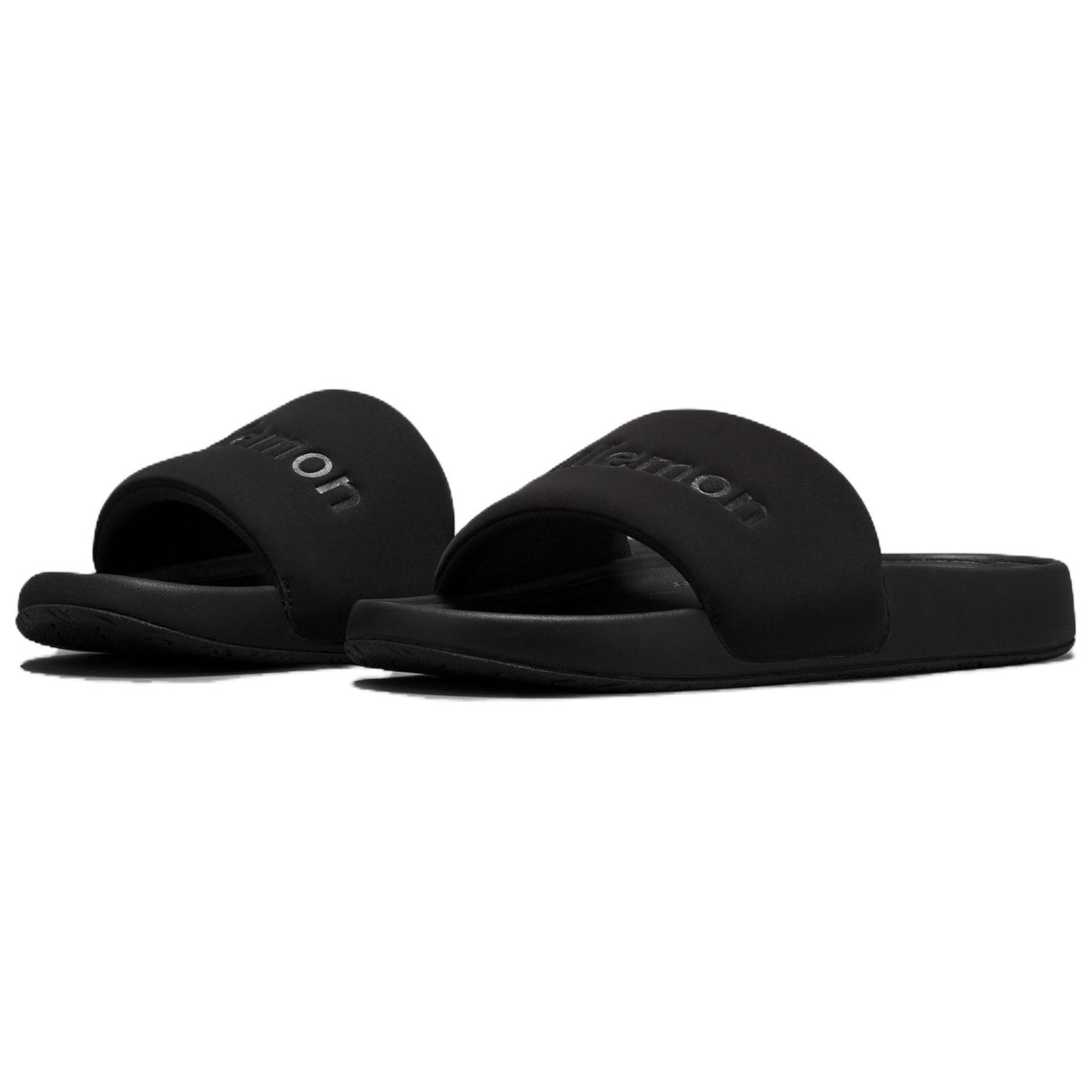 Restfeel Slide Устойчивые к скольжению и истиранию шлепанцы Женские Black Lululemon, Black/BLK — фото 3