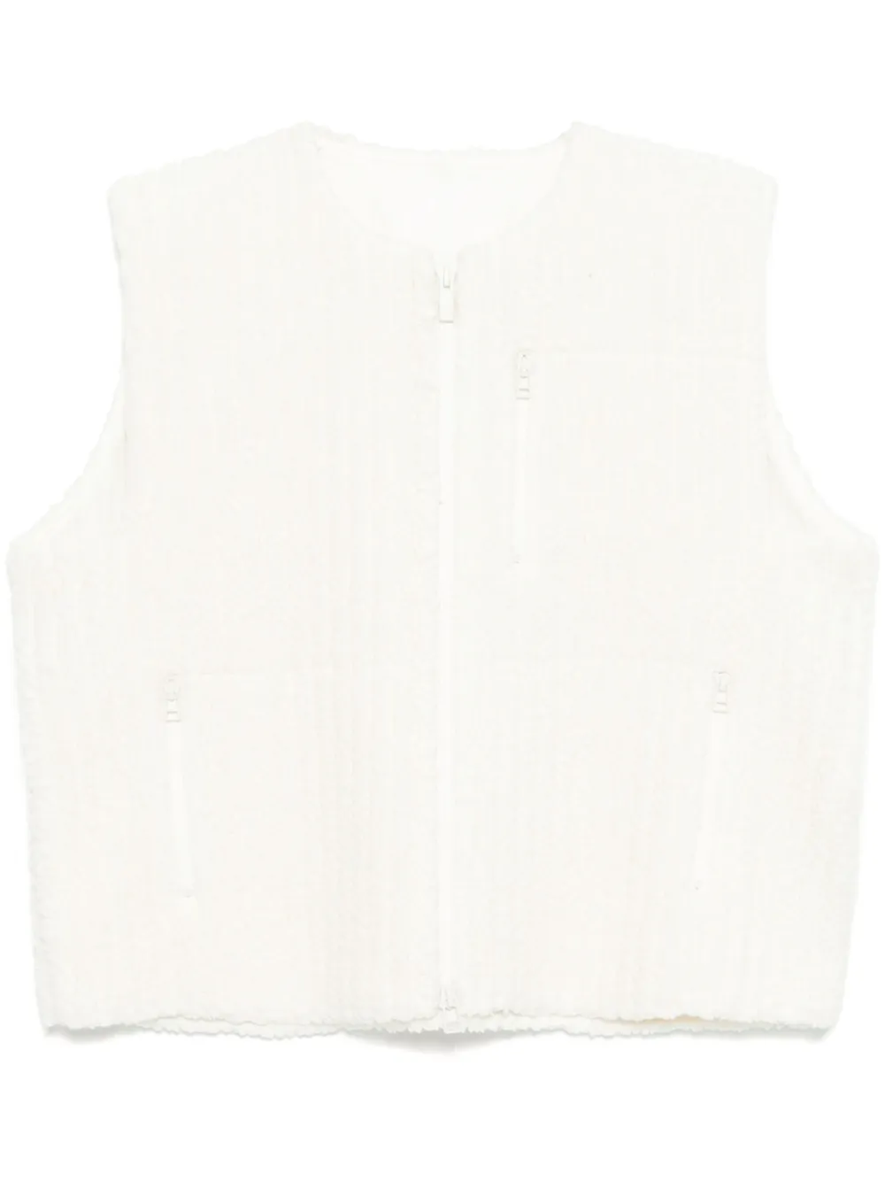 

Флисовый жилет Homme Plissé Issey Miyake, белый