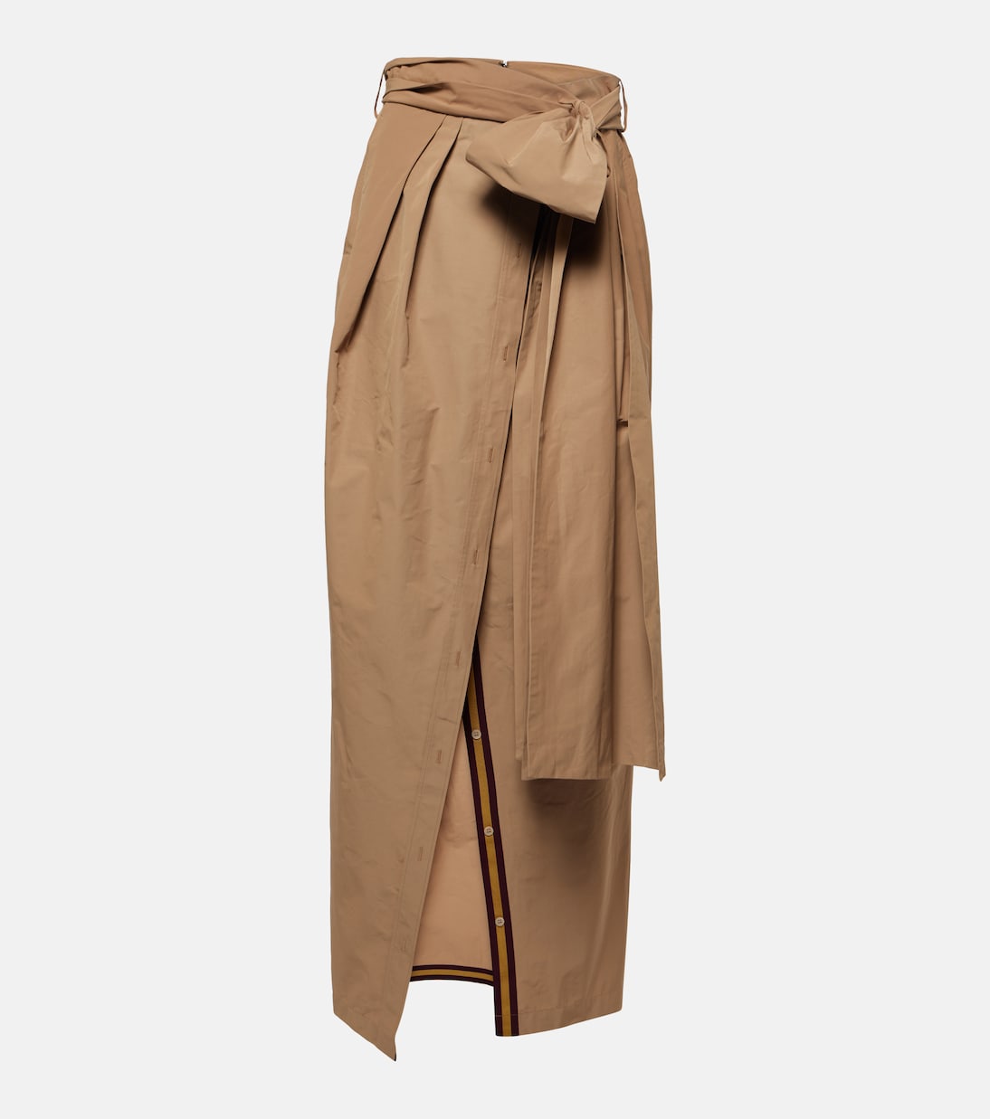 

Драпированная юбка макси Dries Van Noten, бежевый
