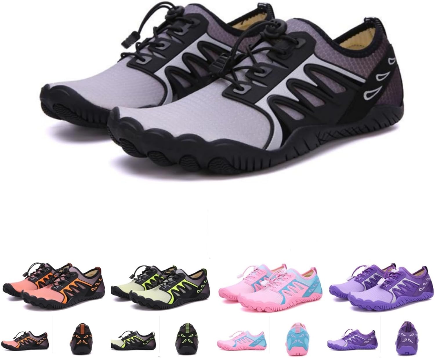

Кроссовки для походов для женщин, новые походные кроссовки для мужчин и женщин, нескользящая обувь для трейла, обувь для походов, дышащая с широким носком Kaeril, черный