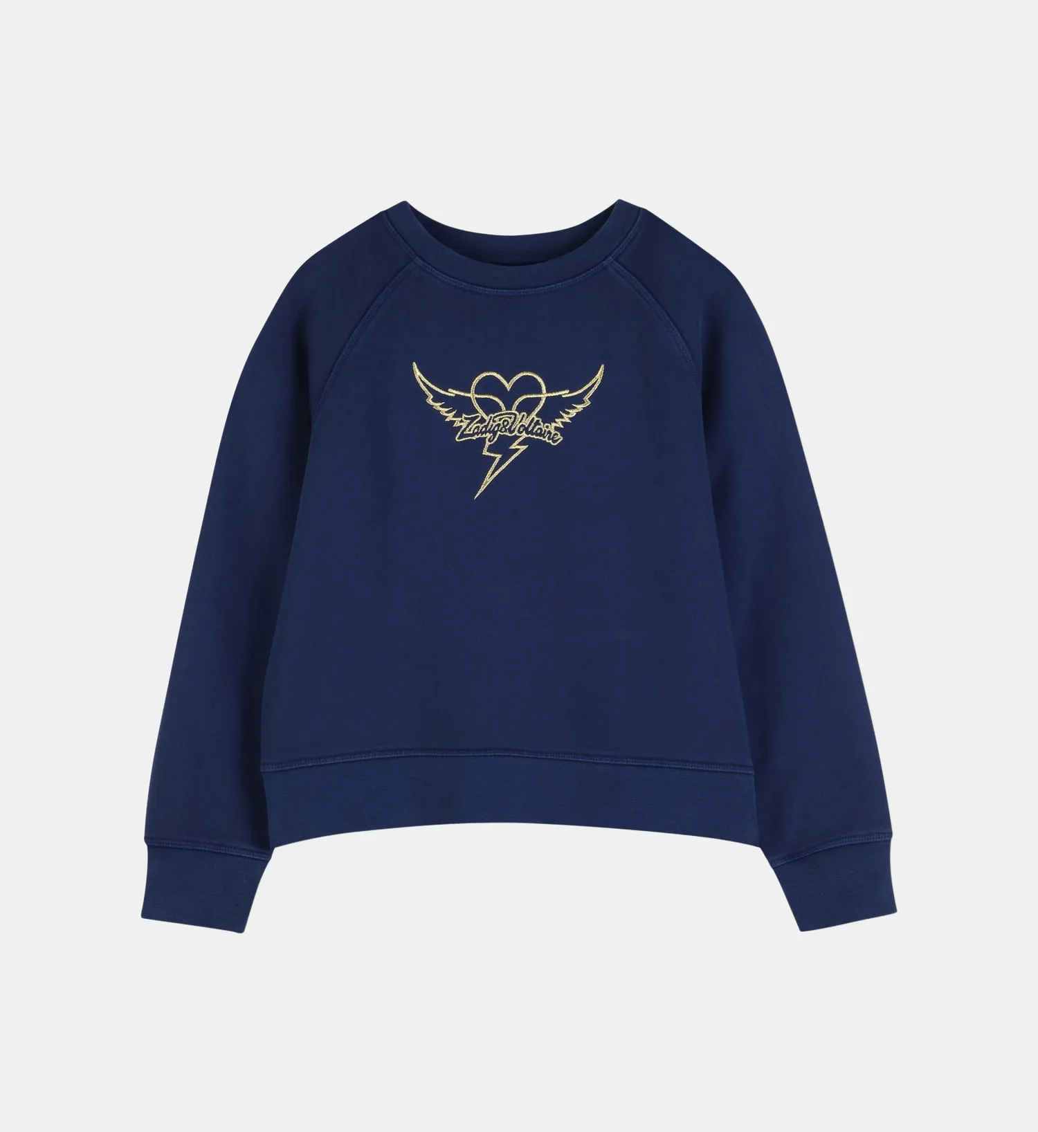Свитшот с круглым вырезом Zadig&Voltaire Kids, синий