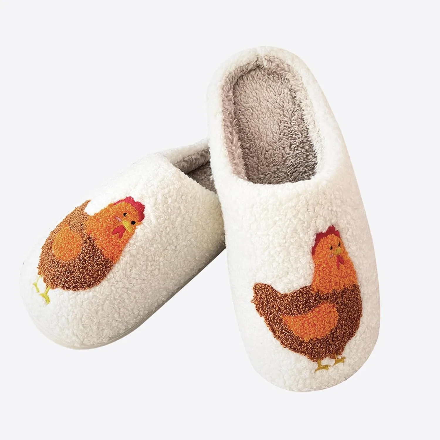 Тапочки с мягкой стелькой Women Men, 1-chicken QHTAZ — фото 3
