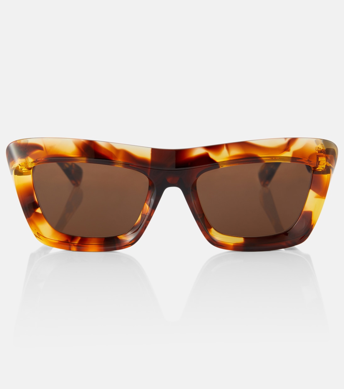 

Прямоугольные солнцезащитные очки Scoop Bottega Veneta, Havana-Havana-Brown