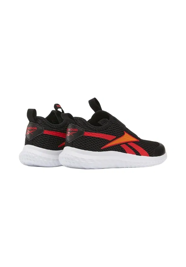 Кроссовки-слипоны для ходьбы Reebok Rush, черный/арена-оранжевый/спорт-красный — фото 3