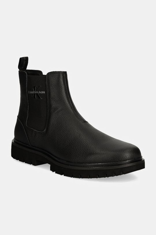 

Кожаные ботильоны EVA Mid CHELSEA BOOT LTH Calvin Klein Jeans, черный