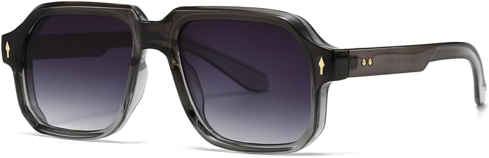 

Модные солнцезащитные очки для женщин и мужчин, роскошные, в стиле ретро, ​​с заклепками, современные, для вождения и отдыха на открытом воздухе, защита от УФ-излучения UV400, черные TYUVIVO, Black Demi Green