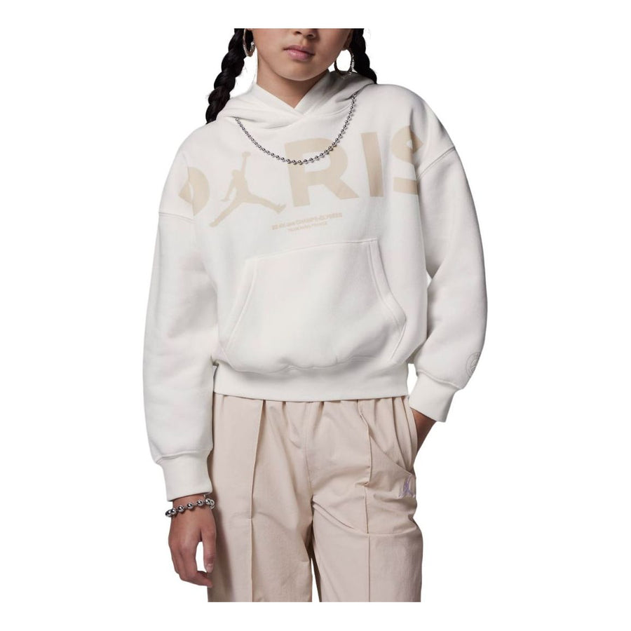 

Худи (GS) Air Jordan Paris Saint-Germain Brooklyn Fleece Graphic Hoodie 'Sail', бежевый