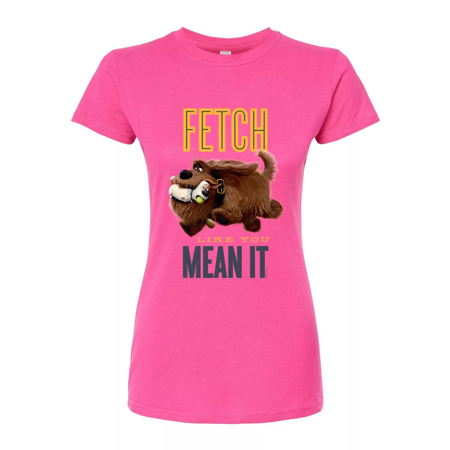 

Футболка с графическим рисунком Juniors' Secret Life of Pets Fetch Licensed Character, розовый