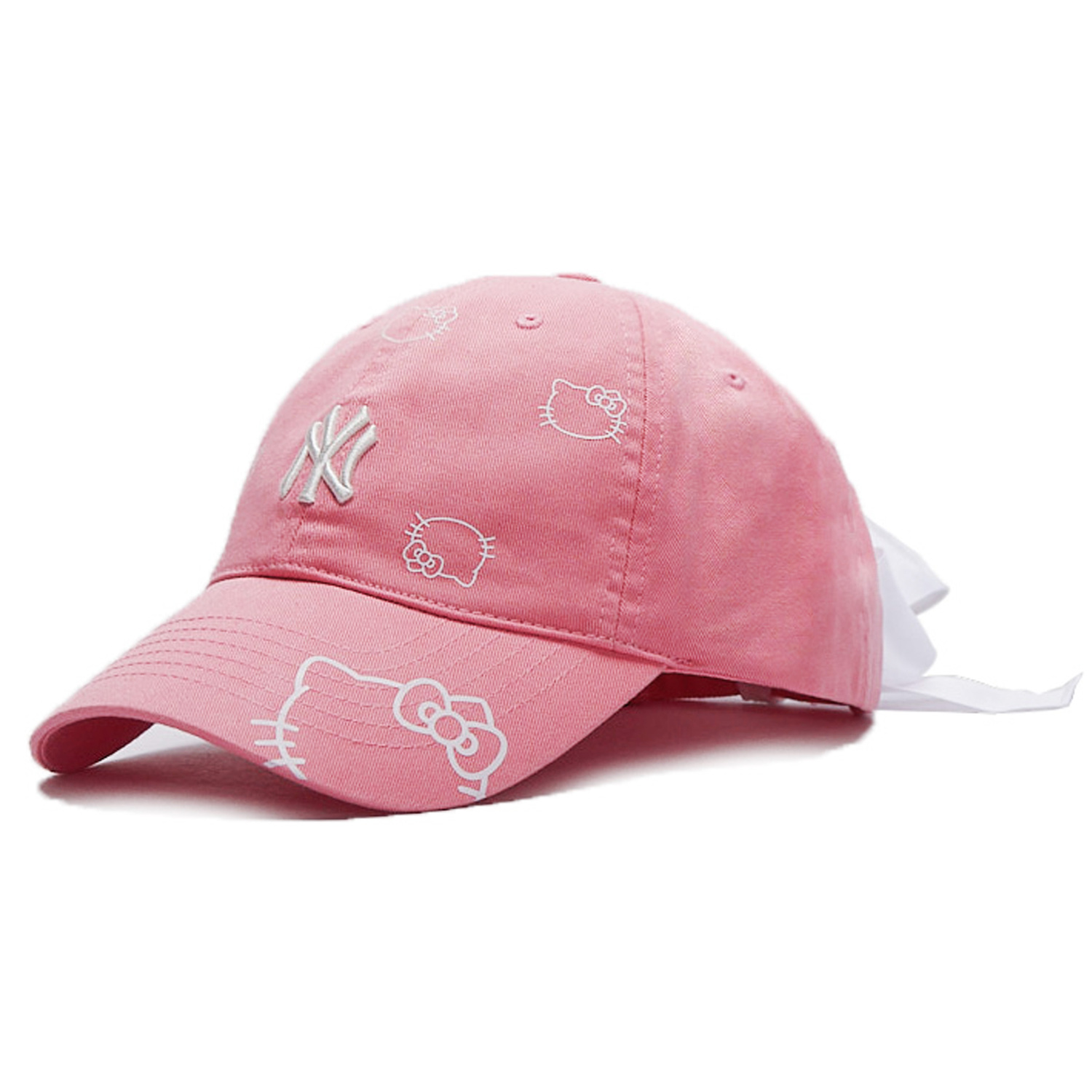 

MLB Хлопковая бейсболка из полиэстера унисекс розовая, Pink