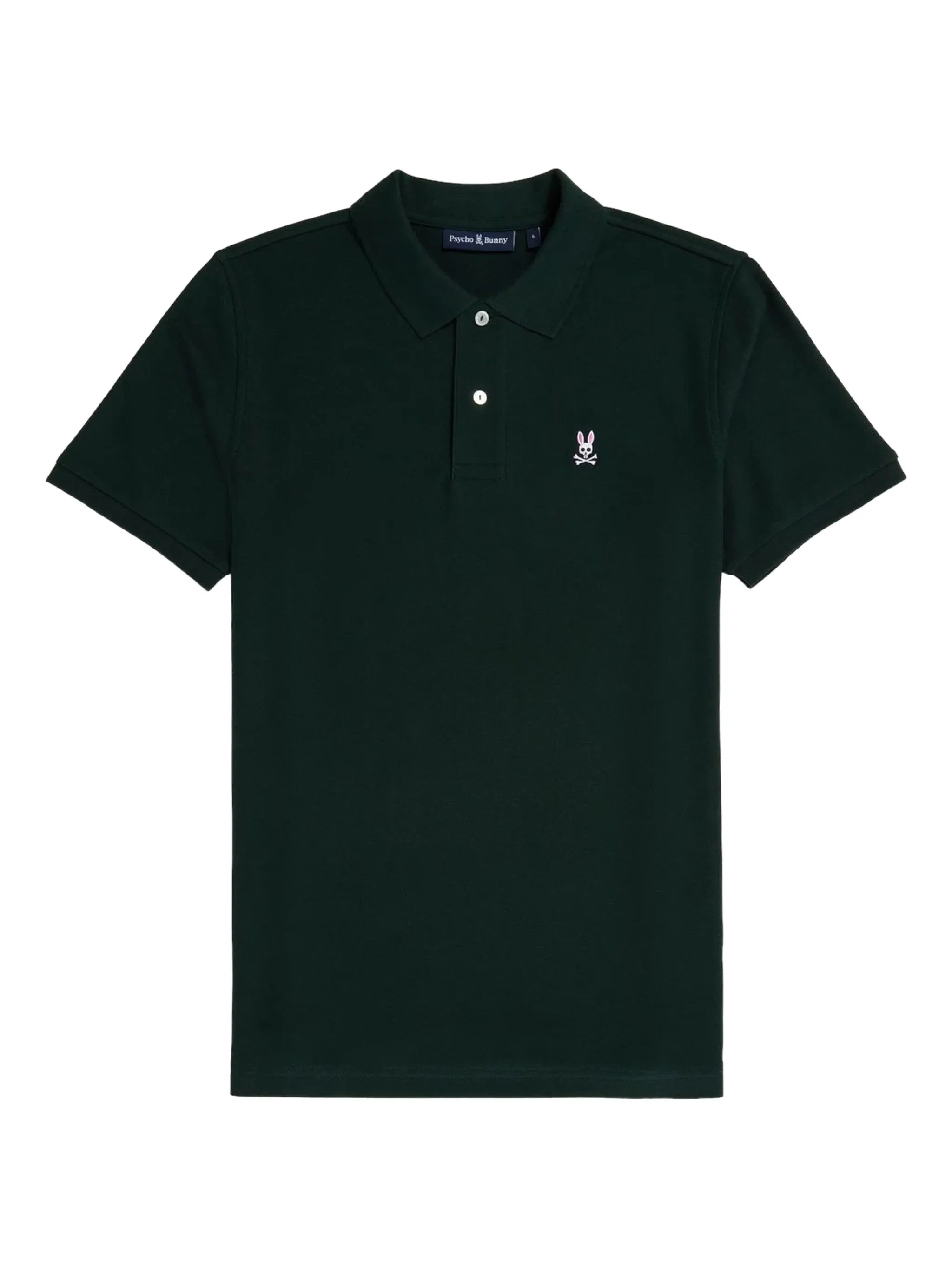 

Рубашка поло с вышитым логотипом Psycho Bunny, зеленый
