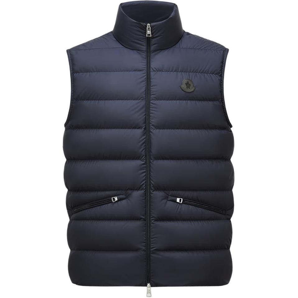 

Moncler Лехтальская утепленная жилетка на молнии, Marine Blue