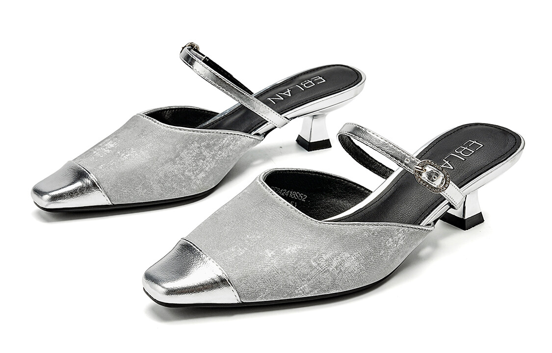 Туфли женские повседневные Women's Casual Shoes Women's Silver Eblan, серебряный — фото 4