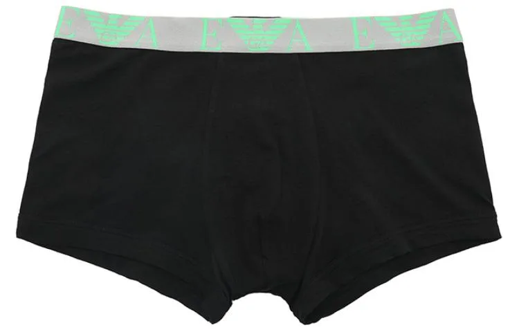 Трусы с логотипом на поясе, набор из 3 штук EMPORIO ARMANI, 3 Pack (Black) — фото 4