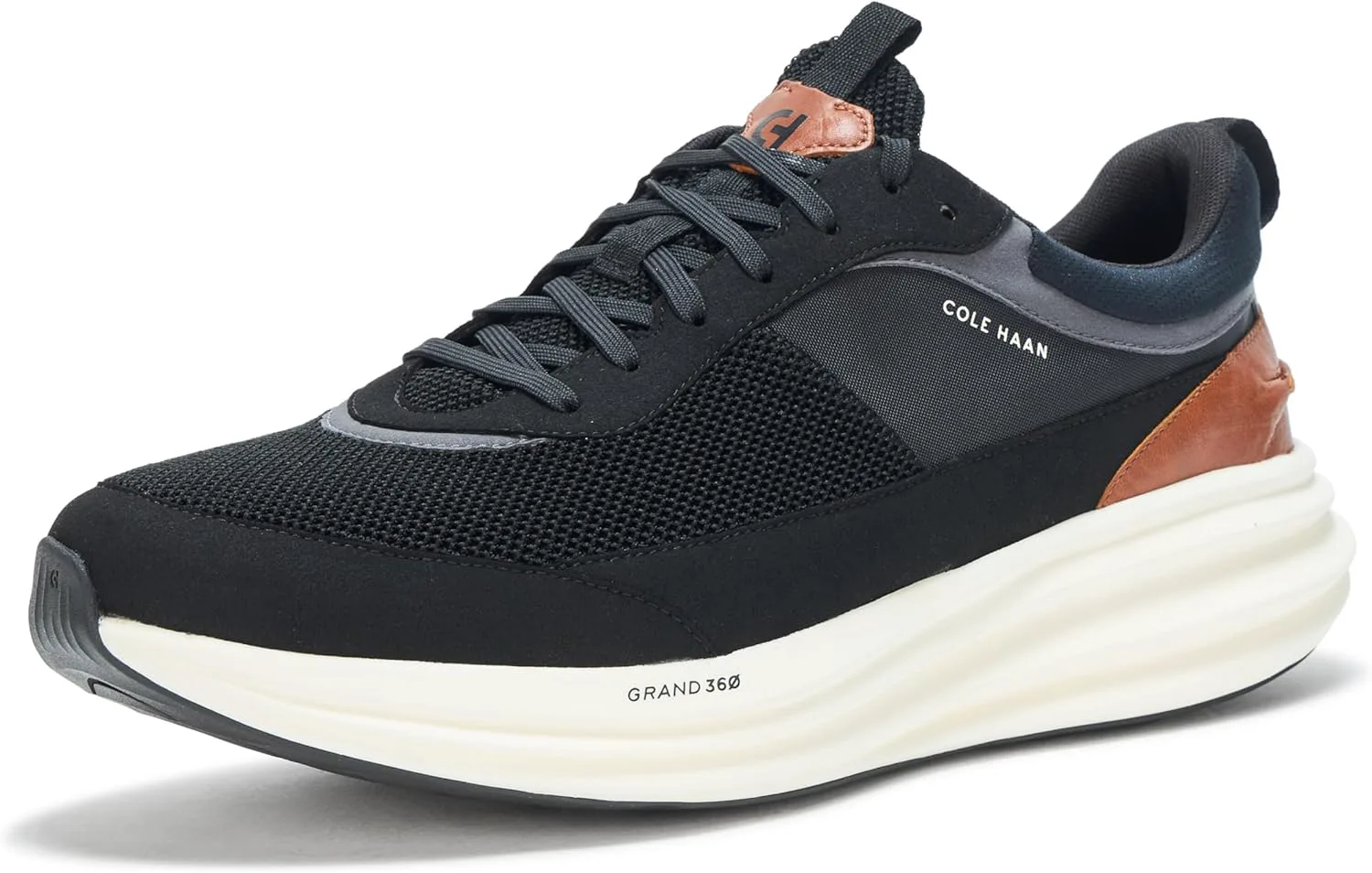 

Мужские кроссовки Cole Haan Originalgrand Quadstreak, черный/слоновая кость