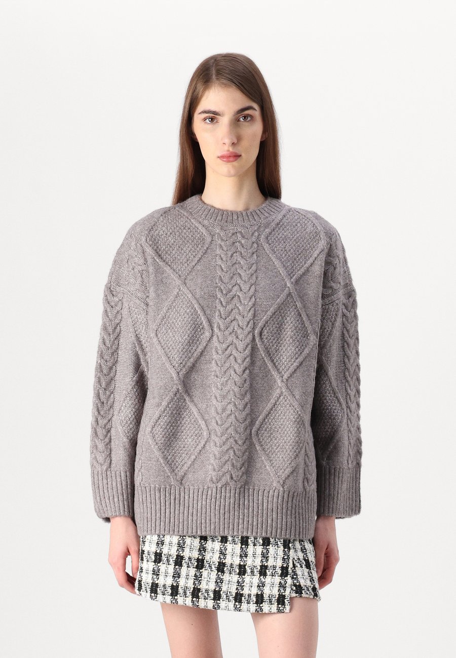 

Джемпер JDY JDYSILJA LONG CABLE, December Sky Melange/Dark Grey