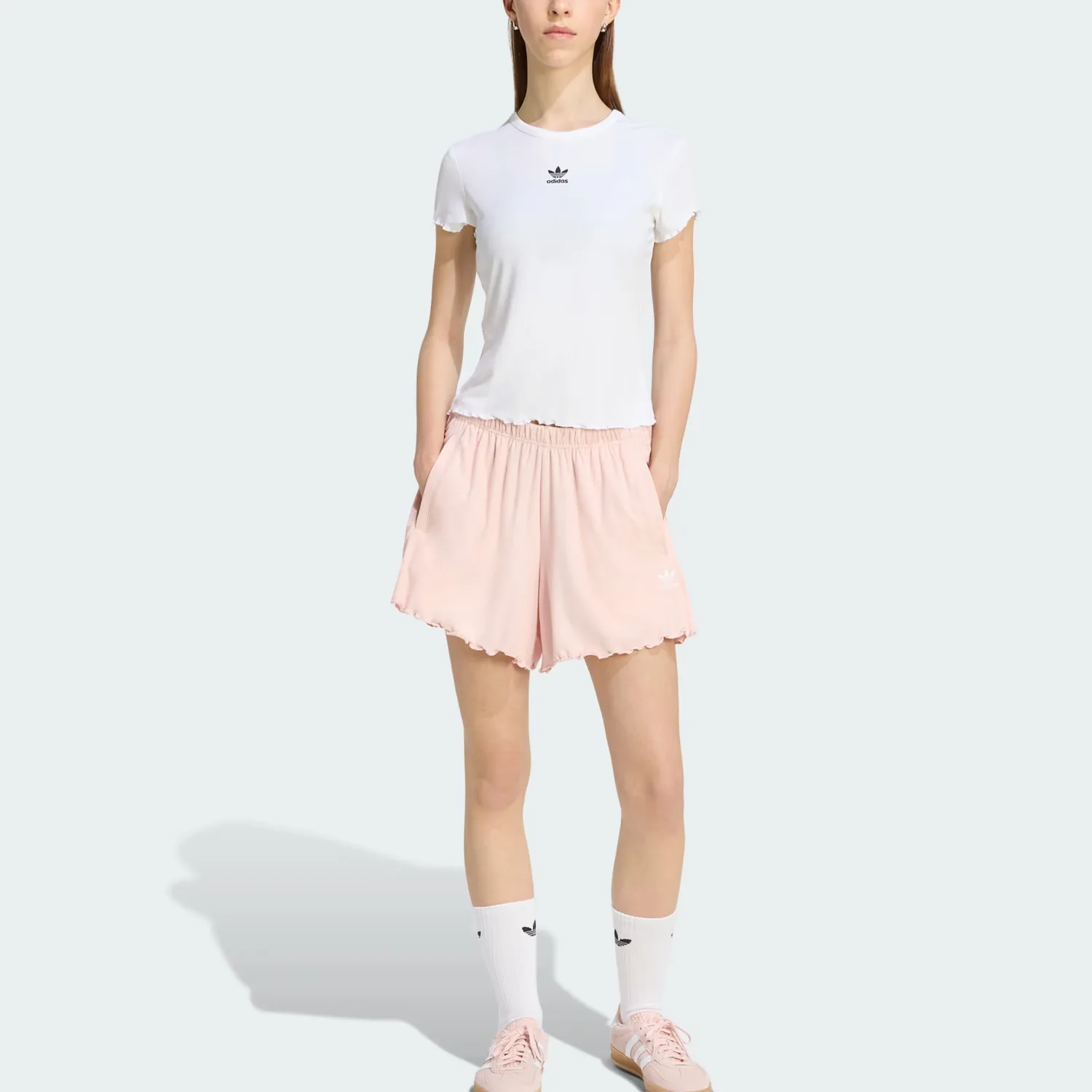 Футболка ESSENTIALS женская Adidas Originals, белый — фото 3