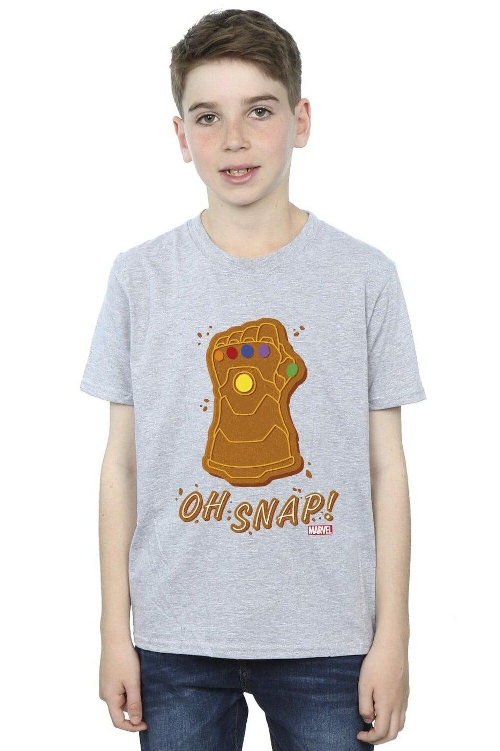 

Футболка «Танос Ох Snap» Marvel, серый