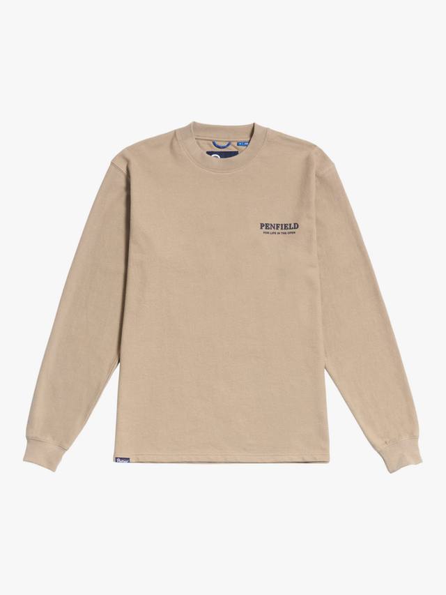 

Футболка с рисунком медведя из хлопчатобумажной смеси regular fit Penfield, цвет Chinchilla
