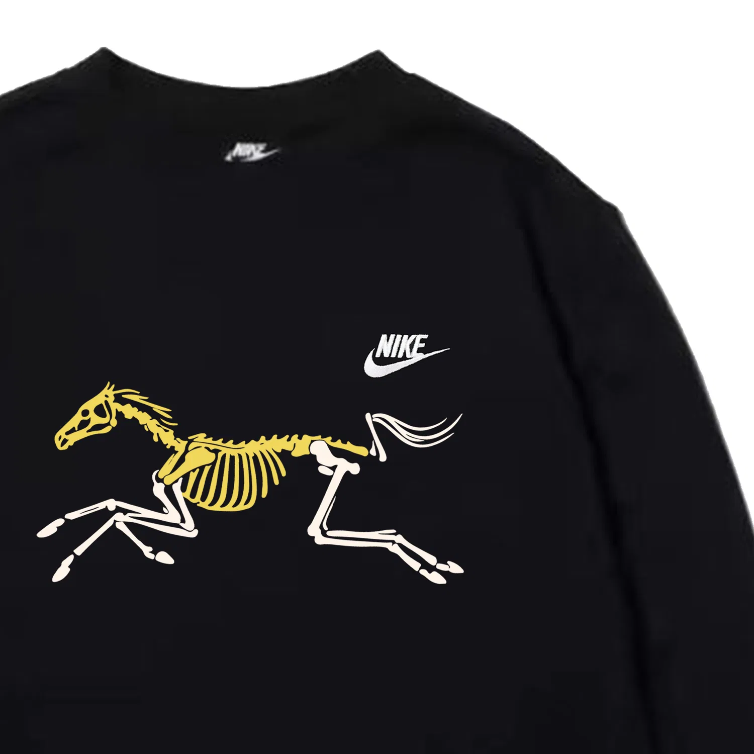 Свитшот унисекс black, круглый вырез, средней посадки Nike — фото 3