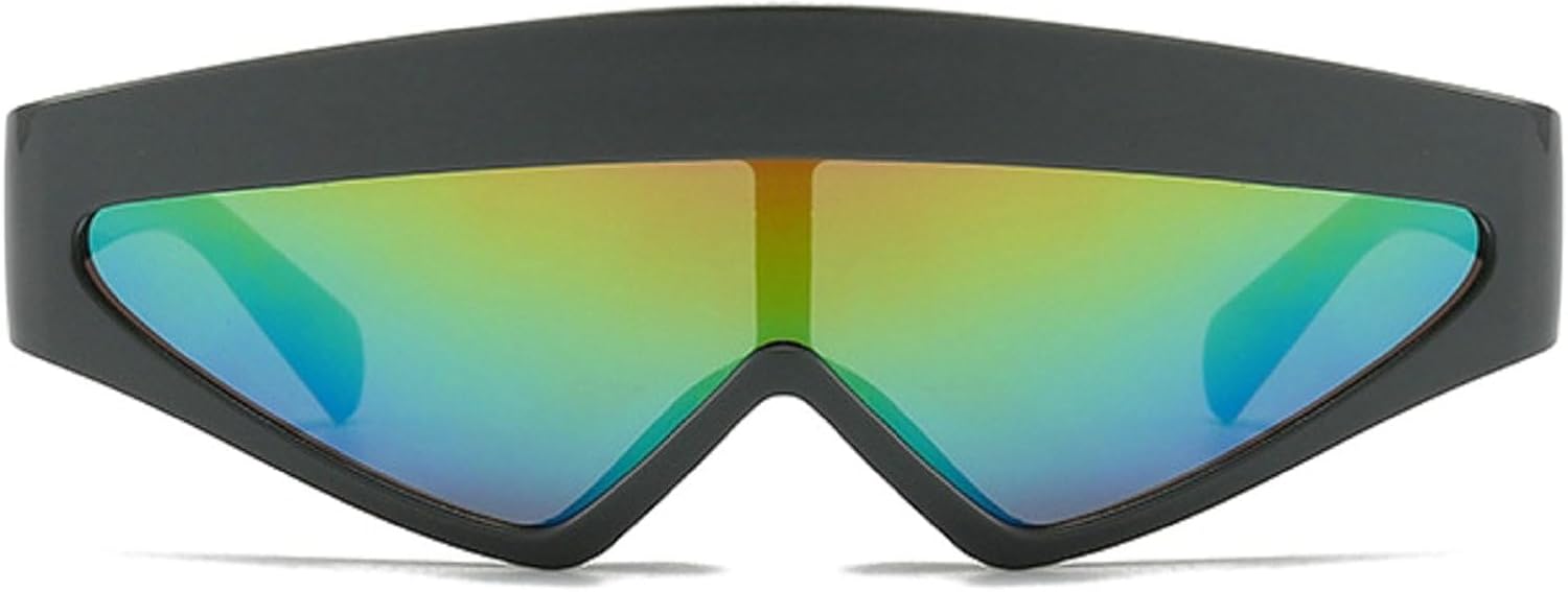 

Ретро-солнцезащитные очки «кошачий глаз» для женщин и мужчин, модные треугольные солнцезащитные очки 2025 года, защита от УФ-излучения UV400, винтажные очки mincl, Black Green