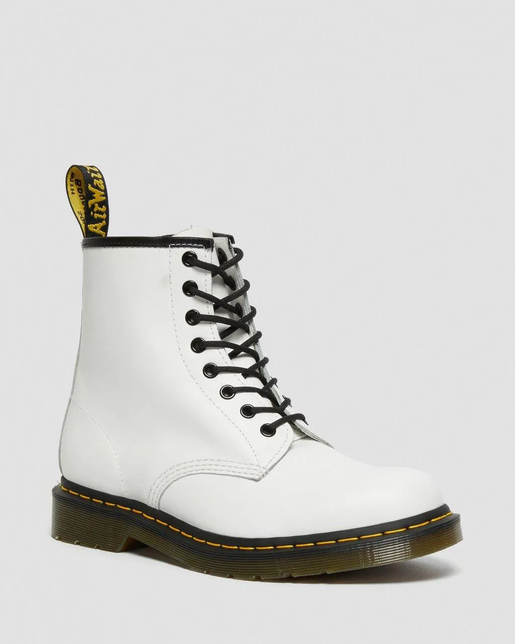 

Dr. Martens 1460 Ботинки из гладкой кожи на шнуровке, цвет White — Smooth Leather