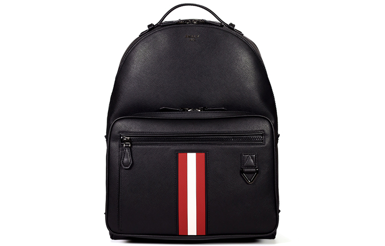 

BALLY Рюкзак из коровьей кожи большого размера, черный, мужской