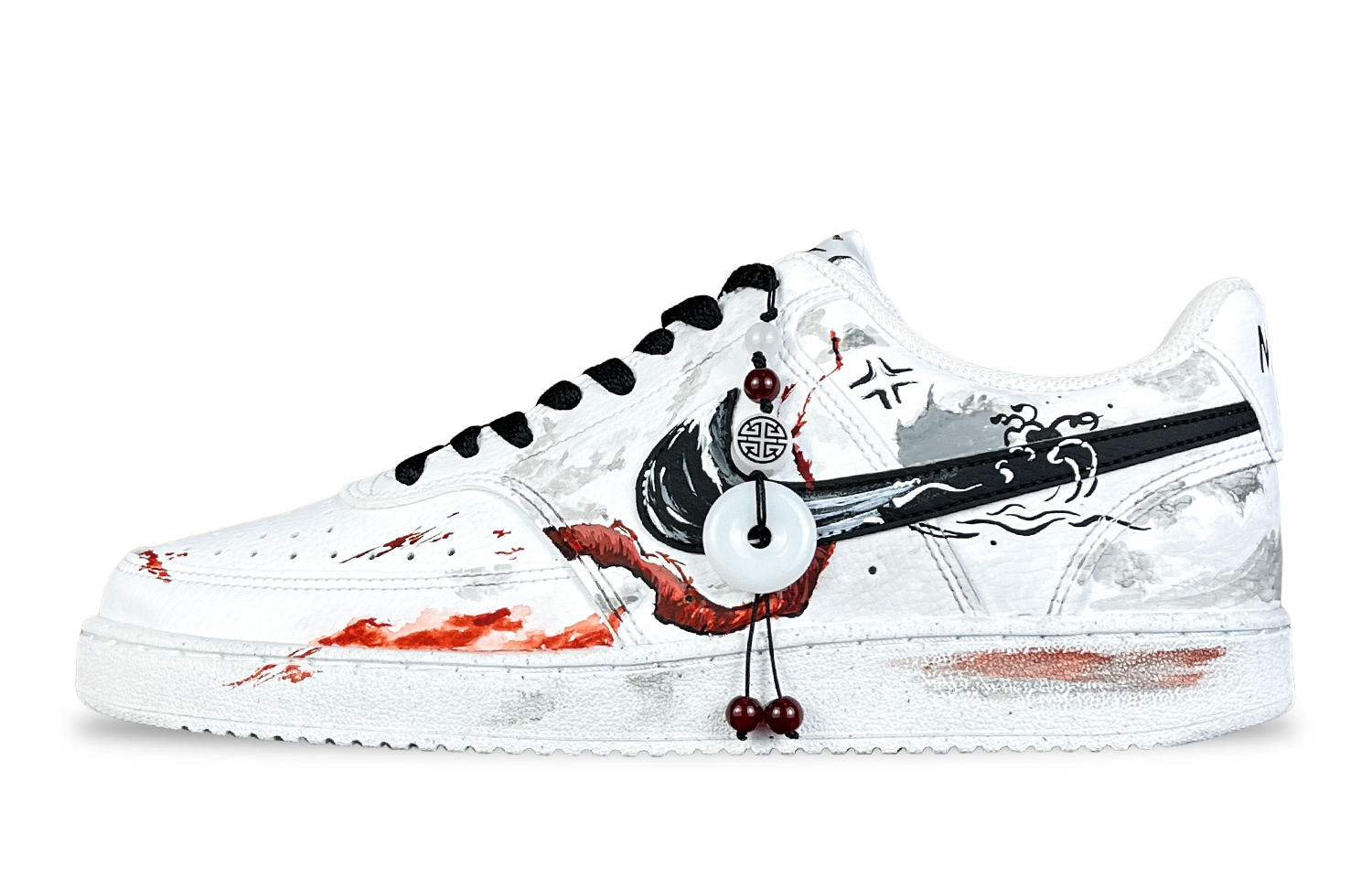 

Nike Кроссовки Court Vision 1 Low Card, Turning The Tide, противоскользящие, износостойкие, низкие, для скейтбординга, мужские, черные, белые, красные