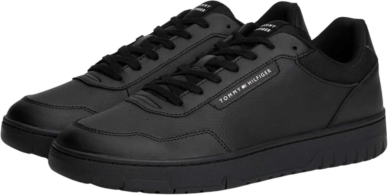 Мужские низкие кроссовки Tommy Hilfiger Cupsole Basket Core, Black — фото 3