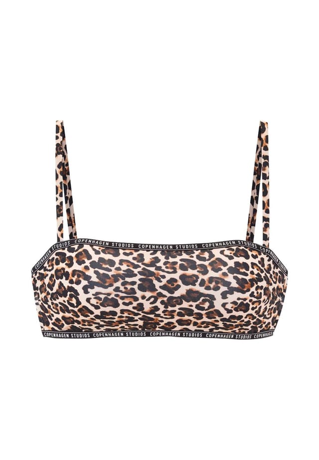 

Верх бикини Leody с манжетами с логотипом Copenhagen Studios, цвет leo print