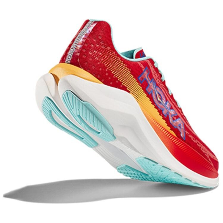 Кроссовки мужские Mach X с низким верхом, ярко-красные Hoka One One — фото 4