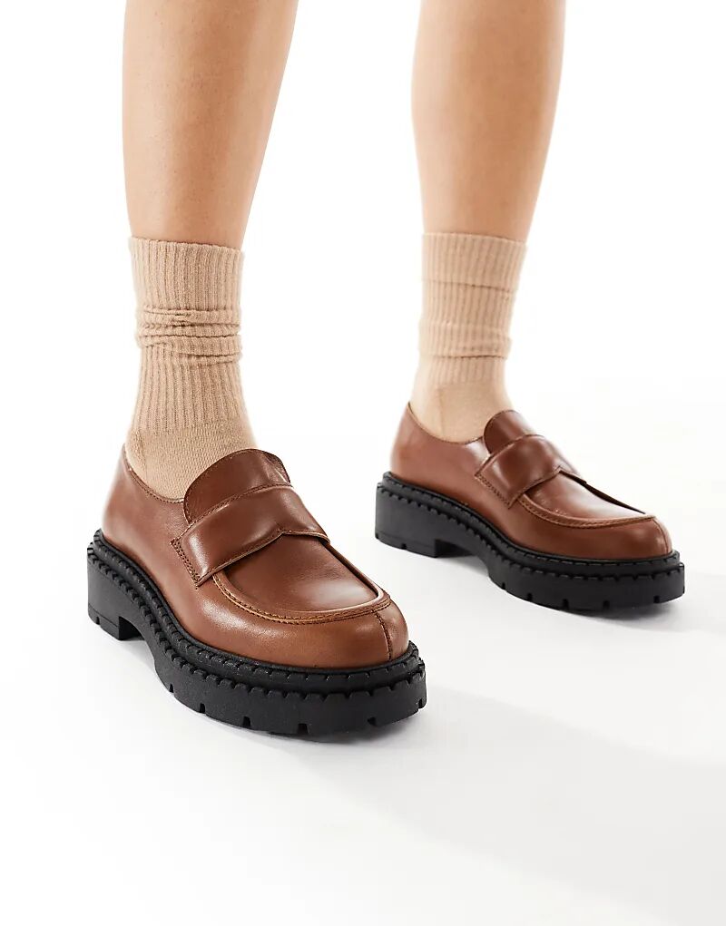 Массивные туфли Schuh Lawson из светло-коричневой кожи