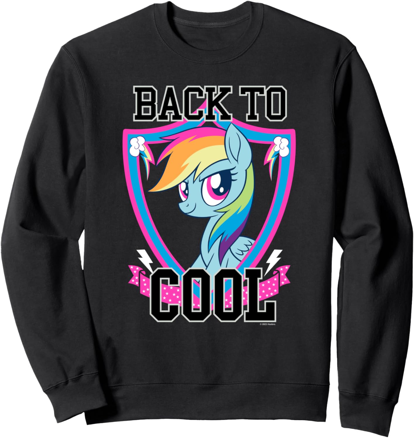 

Толстовка с логотипом My Little Pony: Friendship Is Magic Back To Cool Shield, черный