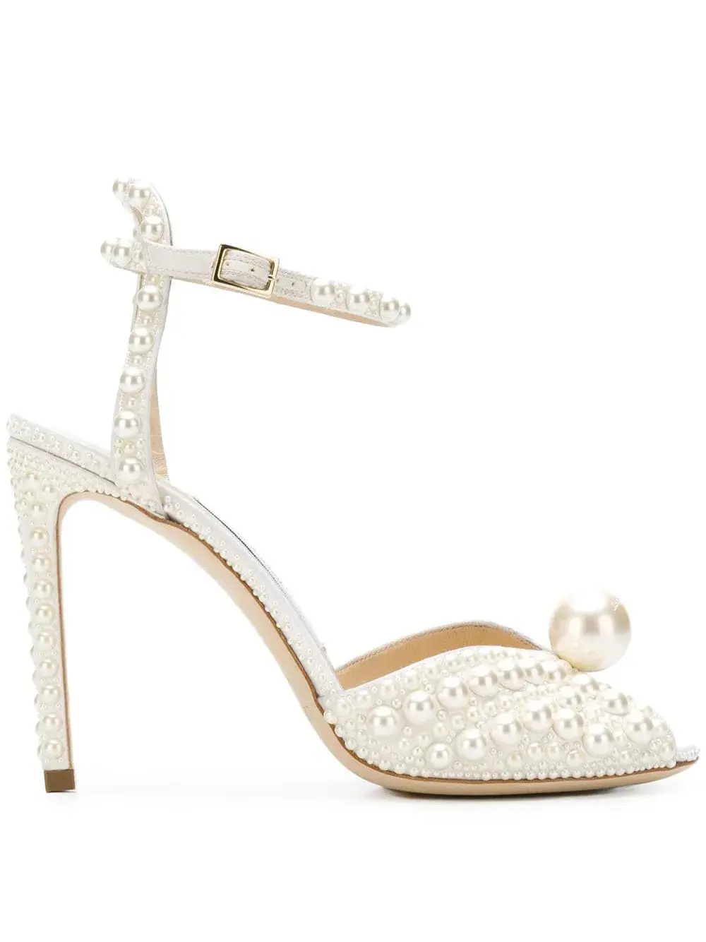 Босоножки Sacora 100 JIMMY CHOO, белый