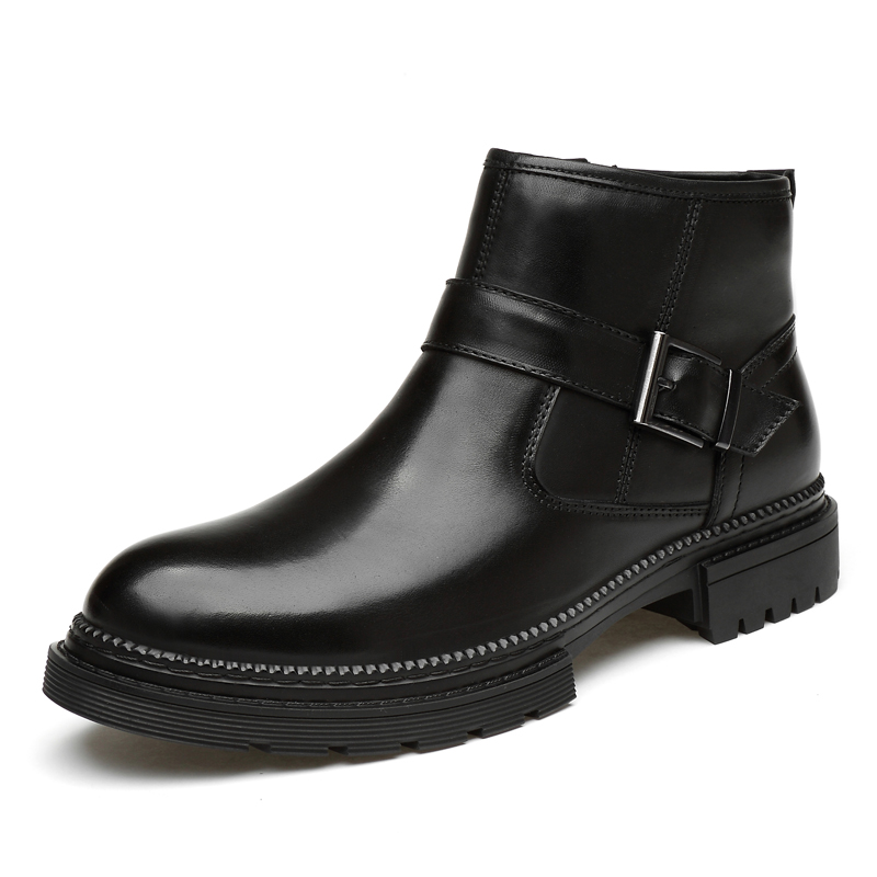 

Bull Thunder Черные мужские ботинки с гладкой отделкой, цвет Black Smooth Finish