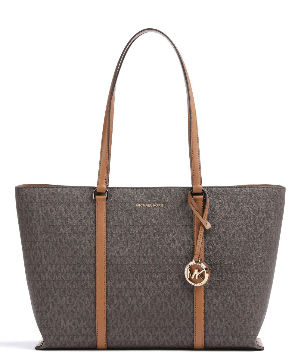 

Холст Temple Шоппер Michael Kors, коричневый