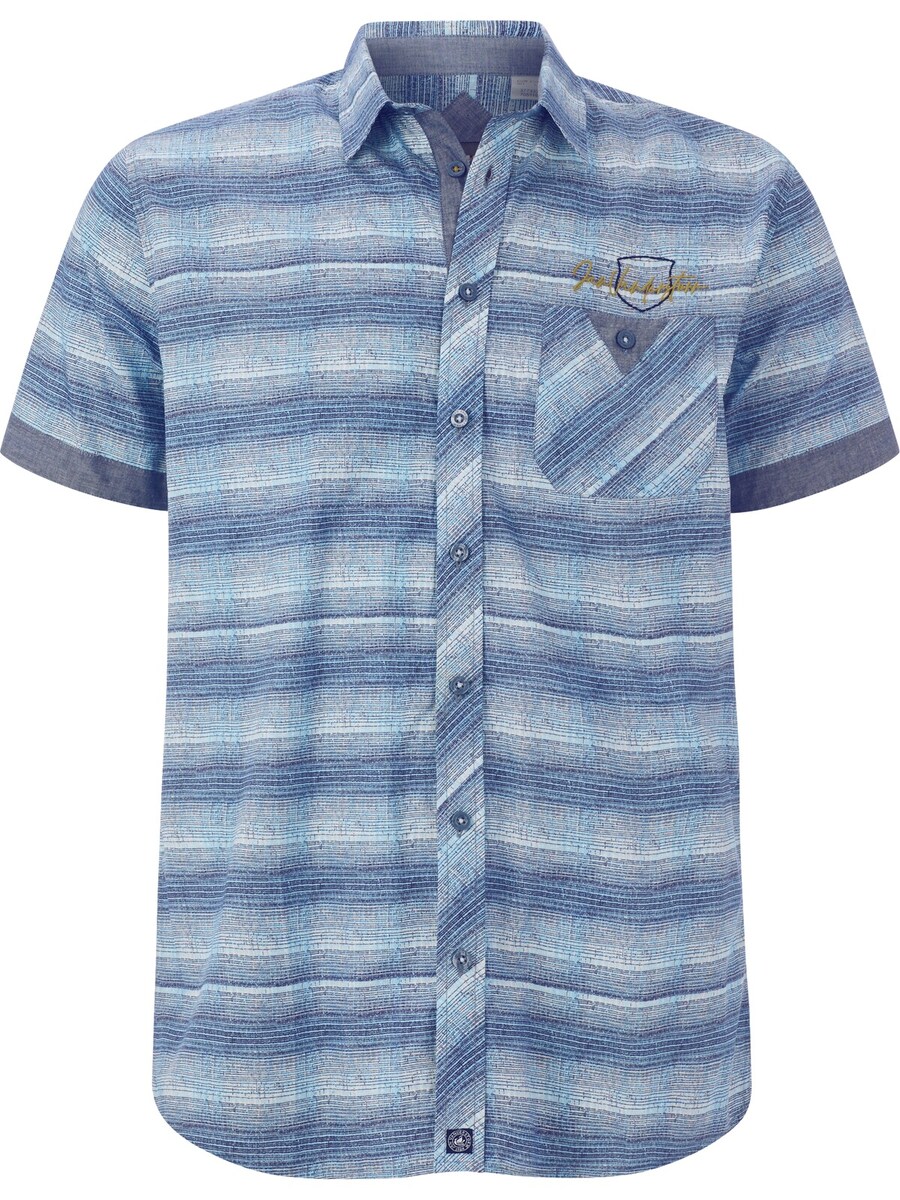 

Повседневная рубашка Jan Vanderstorm Comfort fit Button Up Shirt Mertrich, цвет navy/sky blue