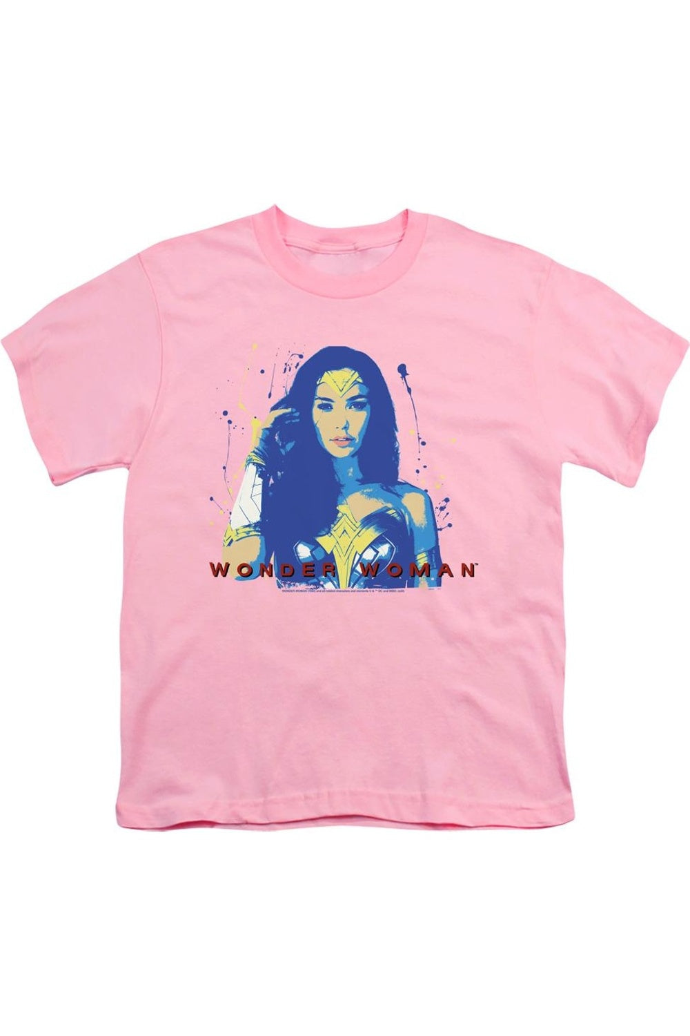 

Футболка с коротким рукавом Wonder Woman 84 Wonder Glow для детей Gildan, розовый