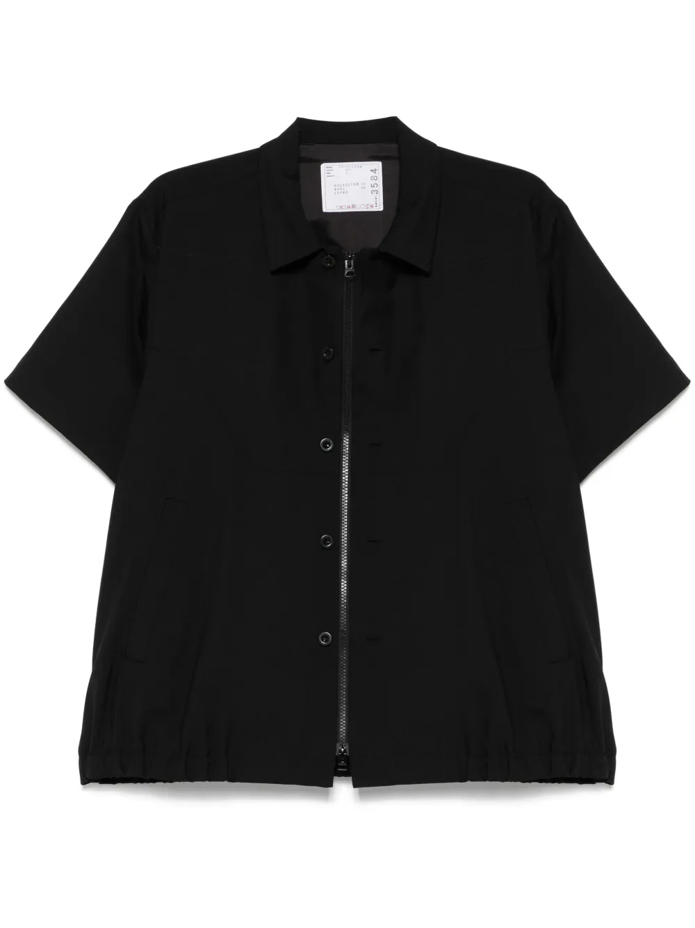 

Рубашка с короткими рукавами SACAI, черный