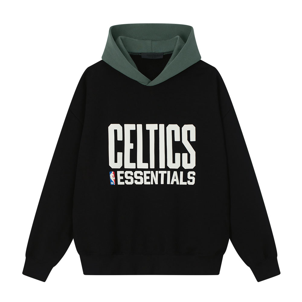

Мужская спортивная толстовка NBA FW25 CELTICS Fear Of God Essentials, черный/зеленый/obsidian черный/boston зеленый