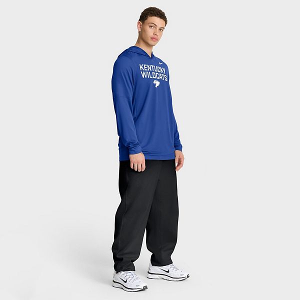 Мужская толстовка с длинным рукавом royal kentucky wildcats 2025 sideline dri-fit Nike — фото 4