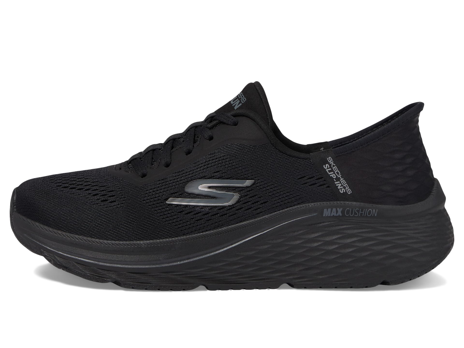 Кроссовки SKECHERS Max Cushioning Elite 2.0 Vanish Hands Free Slip-Ins, черный — фото 4