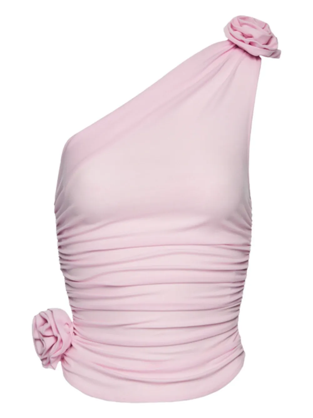 

Декорированный топ на одно плечо Magda Butrym, розовый