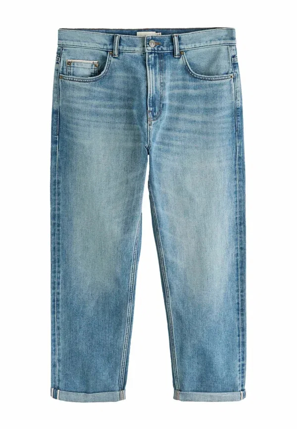Джинсы прямого кроя Next, light blue denim, светло-голубой деним