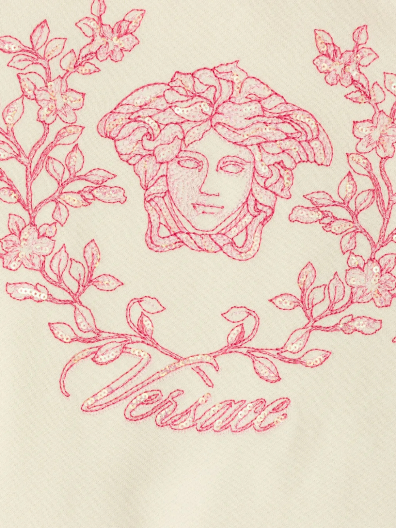 Толстовка Versace Kids Medusa Crest, нейтральный — фото 3