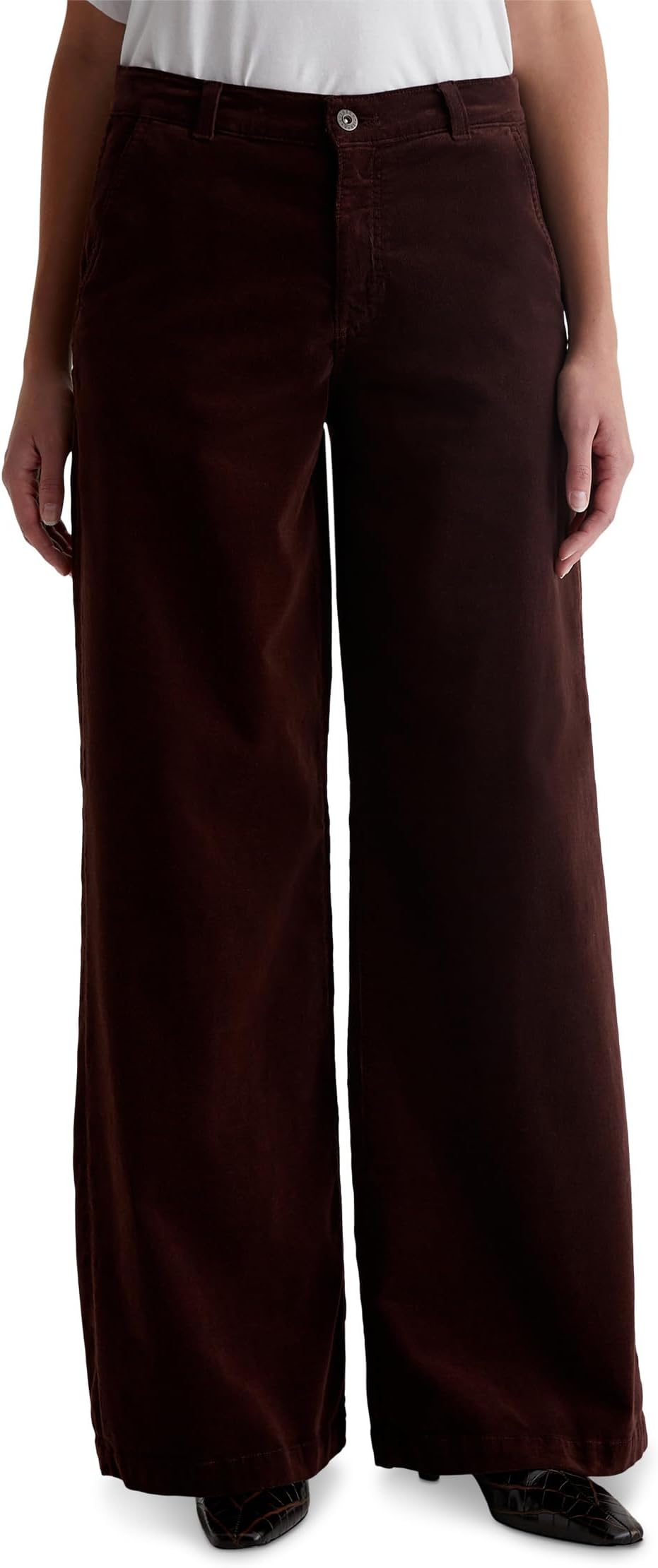 

Джинсы AG Jeans Stella Mid-Rise Wide Leg Palazzo Jeans in Alpine Bark, цвет Alpine Bark